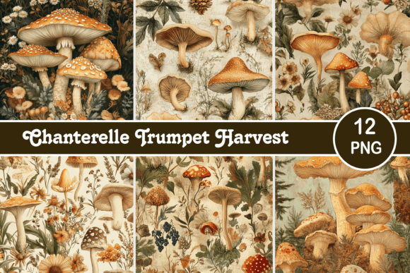 Chanterelle Trumpet Harvest: A Natural Choice for Earthy Design