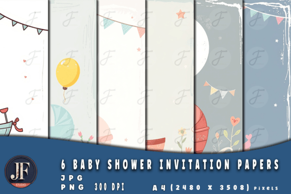 Charming Baby Shower Invitation Papers for Your Celebration