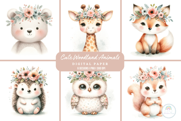 Cute Woodland Animals Background: Enchanting Designs for Every Project