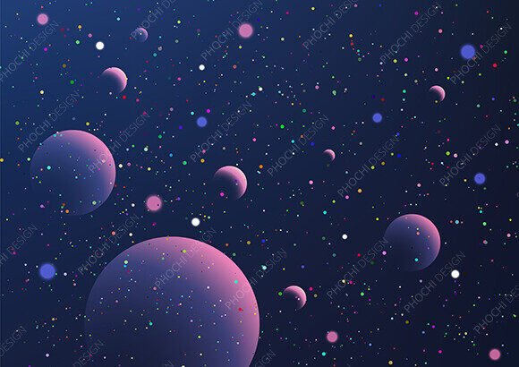 Deep Blue Cosmic Scene Background: Your Next Creative Canvas