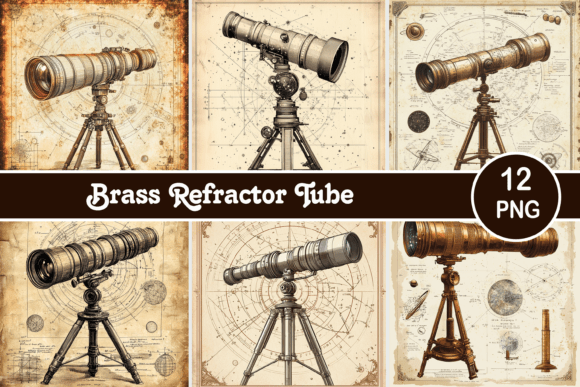 Elevate Your Visuals with Brass Refractor Tube Backgrounds