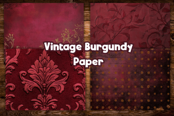 Rich Elegance: Vintage Burgundy Background Paper