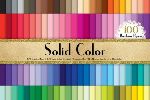 Seamless Solid Color Digital Papers: A Designer's Versatile Color Toolkit