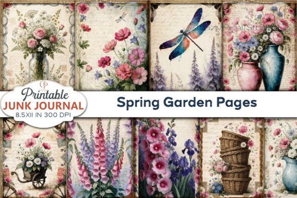Spring Garden Pages Junk Journal: A Creative Asset