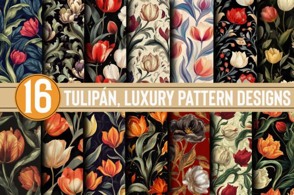 Tulipán, Luxury Pattern Designs: Instant Creativity