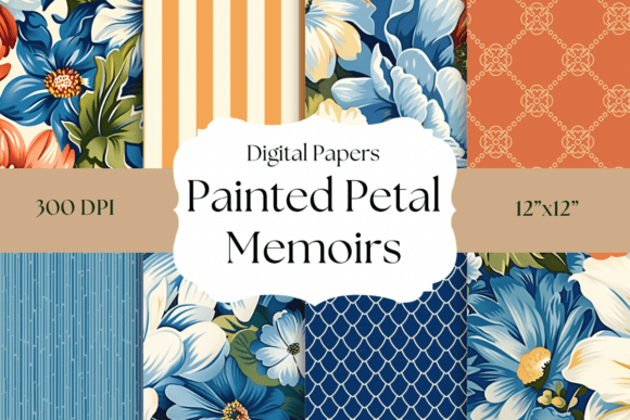 Unleash Your Creativity with Bold Floral & Patterned Digital Paper