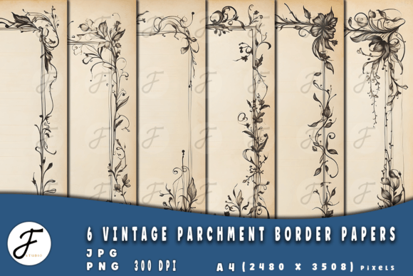 Unlock Timeless Design with Vintage Parchment Border Papers